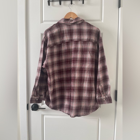 🎄Old Navy Loose Boyfriend Flannel | Raisin Arizona | XL - Picture 6 of 7